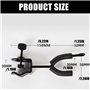 Bnnlqpsttg Crochet de Suspension pour Violon pour Microphone ou Pupitre de Partition Support Sécurisé pour Violon et Alto à ou L