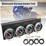 iToQ 2X Moto Carburateur Synchroniseur Outil de Jauges à Vide ÉQuilibreur de Jauge à Vide pour / / Noir