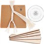 Feriany Kit de macramé à faire soi-même avec planche en macramé et épingles - Outil de macramé - Accessoires pour macramé