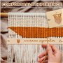 Feriany Kit de macramé à faire soi-même avec planche en macramé et épingles - Outil de macramé - Accessoires pour macramé