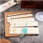 Feriany Kit de macramé à faire soi-même avec planche en macramé et épingles - Outil de macramé - Accessoires pour macramé