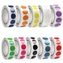 Mocturnity Lot de 10 000 autocollants à pois colorés