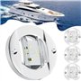 LumièRe de Courtoisie de Pont de Bateau à LED 12 V 3 Pouces Rond Blanc