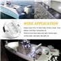 Cpolebev 4 PièCes SéRies LumièRes IntéRieures de Bateau, LumièRe de Courtoisie de Pont de Bateau à LED 12 V 3 Pouces Rond Blanc 