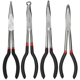 Steowsey Pinces Pinces en Acier Accessoires les Pinces à Bec Effilé de 11 Pouces de Long Comprennent des Pinces Droites