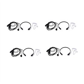 Aonukpdy 4X ÉCouteur Micro-Casque de Vibration de Gorge pour Radio Bidirectionnelle Uv-5R Uv-82 UV-B6-888S