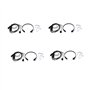 Aonukpdy 4X ÉCouteur Micro-Casque de Vibration de Gorge pour Radio Bidirectionnelle Uv-5R Uv-82 UV-B6-888S