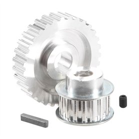Sirxlevcy 2Pcs MéTal Synchrone Poulie Pignon Moteur Courroie Pignon de Roue S Cj0618 Mini Tour Engrenages