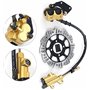 MEXWLOP Étrier de Frein à Disque hydraulique arrière Compatible avec kit de Freins Motocross et Dirt Bike, maître-Cylindre à Pie