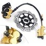 MEXWLOP Étrier de Frein à Disque hydraulique arrière Compatible avec kit de Freins Motocross et Dirt Bike, maître-Cylindre à Pie