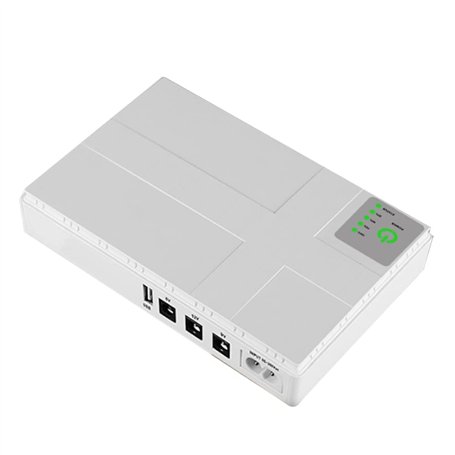 Ptdfjspt 1 Pcs Alimentation Sans Coupure 5V 9V 12V Alimentation Sans Interruption USB 10400MAh Batterie de Secours pour Routeur