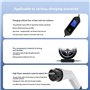 Wrtysully 7KW 32A Chargeur EV Portable Monophasé, Recharge de Voiture Électrique avec WiFi et Bluetooth