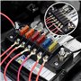 Xiniy BoîTe à Fusibles à Lame de Bloc de Fusible à 6 Voies avec Bus NéGatif - ATC/ATO pour Bateau Yacht VéHicule Auto RV Voiture