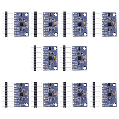 Cpolebev 10 Pièces MPU6500 Gyroscope Accéléromètre Module de Capteur 6 Axes -6500 Module de Capteur Protocole de Communication I