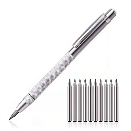 Mocturnity Stylo à tracer diamant avec pointe en carbure de tungstène pour le marquage du verre