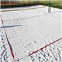 Roxvue 6 Pièces de Lignes de -Ball de Plage, Équipement Portable de Marquage de Lignes Rouges, Marqueur de Terrain pour L'Entraî