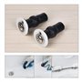Siege de Toilette Fixation des Vis de Fixation Superieure 6 Paires Universelles en Caoutchouc Expansible Ecrous A Goujon Trou Bo