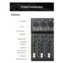 Mélangeur Audio Professionnel 7 Canaux avec Lecteur MP3 USB, Console de Mixage pour Enregistrement Sonore sur PC, Prise EU