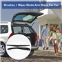 Goufride Balais + Bras Essuie Glace Lame Noir pour Lunette Arriere de Voiture 307 SW/Estate de 2000 Une 2008