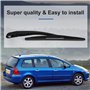 Goufride Balais + Bras Essuie Glace Lame Noir pour Lunette Arriere de Voiture 307 SW/Estate de 2000 Une 2008