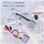 Xiniy Kit Générateur de Tonalité, Testeur de Circuit Traceur de Fil, Testeur de Câble Haute Précision 200EP, Kit de Tonalité et 