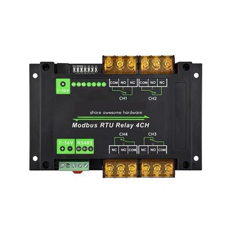 Bnnlqpsttg Module de Relais 4 Canaux sur Rail DIN