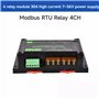 Bnnlqpsttg Module de Relais 4 Canaux sur Rail DIN, Protocole Modbus RTU, RS485, Relais Haute Intensité, Variété de Modules de Pr