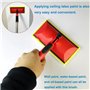 Kissmii Applicateur de Tampon de Peinture de 7 Pouces, Coupe-Bordure de Peinture, Coins de Murs et Plafonds, Tampon de Peintre p