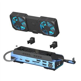 Station D'Accueil de Type-C 10 en 1 pour Steam DeckROG Ally/Switch M.2 PCie Nvme Hard Disk Box
