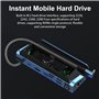 Station D'Accueil de Type-C 10 en 1 pour Steam DeckROG Ally/Switch M.2 PCie Nvme Hard Disk Box, HUB USB C 4K60HZ Double Ventilat