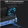 Station D'Accueil de Type-C 10 en 1 pour Steam DeckROG Ally/Switch M.2 PCie Nvme Hard Disk Box, HUB USB C 4K60HZ Double Ventilat