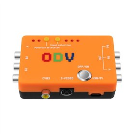 Heilanole Adaptateur Convertisseur ODV-II Composant/CVBS/S-Vidéo Vers Composant Sans Entrées de Délai pour Accessoire de Console