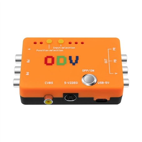 Heilanole Adaptateur Convertisseur ODV-II Composant/CVBS/S-Vidéo Vers Composant Sans Entrées de Délai pour Accessoire de Console