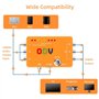 Heilanole Adaptateur Convertisseur ODV-II Composant/CVBS/S-Vidéo Vers Composant Sans Entrées de Délai pour Accessoire de Console