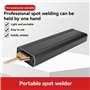 Juqoyue Soudeuse par Points Noire Machine de Soudage par Points Portative Soudeuse par Points Manuelle Automatique à Batterie