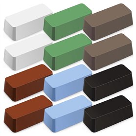 Eighosee Paquet de 12 Kits de Composés de Polissage pour Métaux