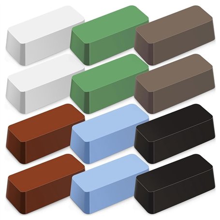 Eighosee Paquet de 12 Kits de Composés de Polissage pour Métaux