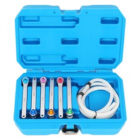 Bnnlqpsttg Kit de Clés de Purge de Liquide de Frein Clés de Purge de Frein Vis de Pompe de Frein Clé à Douille D' Clé D'Échappem