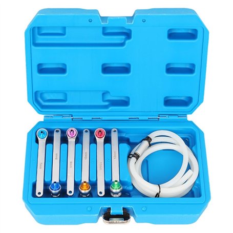 Bnnlqpsttg Kit de Clés de Purge de Liquide de Frein Clés de Purge de Frein Vis de Pompe de Frein Clé à Douille D' Clé D'Échappem
