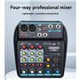 Vocdikficy Console de Mixage Audio USB Professionnelle 4 Voies avec Bluetooth, Enregistrement pour DJ et Mixage sur PC