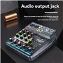 Vocdikficy Console de Mixage Audio USB Professionnelle 4 Voies avec Bluetooth, Enregistrement pour DJ et Mixage sur PC