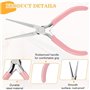 Vocdikficy Paquet de 2 Pinces à Bec Effilé, Pince à Bec Long de 6 Pouces, Pince à à Nez Plat, Pince à Nez, Outils Pince à Cintre