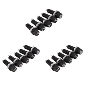 Kznifmk 15 Pcs AC 125V 15 A 6 X 30mm Porte-Fusible de Panneau