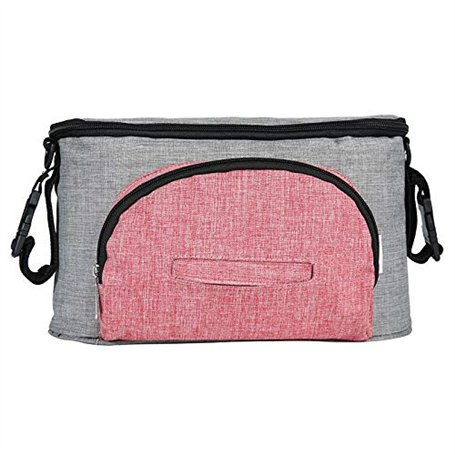 Giwnhvx Sac Universel Poussette Voiture Accessoires de Rangement Sac de Rangement Poussette Bouteille Multi-Fonction Papier Couc