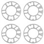 JANZU 4 PièCes Entretoises de Roue en Aluminium Cales Plaque Entretoises de Roue Automatique 5Mm Goujon pour 4X100 4X114.3 5X100