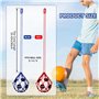 Kznifmk 2 Pièces Entraîneur Coup Pied Football, Filet D'Entraîneur Retour Football, Aide à L'Entraînement D'Entraînement en Solo