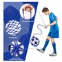 Kznifmk 2 Pièces Entraîneur Coup Pied Football, Filet D'Entraîneur Retour Football, Aide à L'Entraînement D'Entraînement en Solo