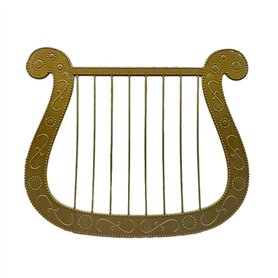 Cpolebev Simulation Harpe Modèle en Plastique Harpe Costume d'halloween Thème Déguisement Accessoires Harpe Modèle Décoration de