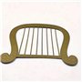 Cpolebev Simulation Harpe Modèle en Plastique Harpe Costume d'halloween Thème Déguisement Accessoires Harpe Modèle Décoration de