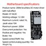 Nettoppo DC12-30V 200W BLDC ContrôLeur de Moteur Sans Balais Cc Triphasé PWM Hall Carte de Commande de Moteur de ContrôLe
